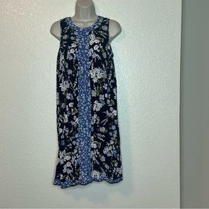 J. Jill Floral Color Block Patchwork Dress